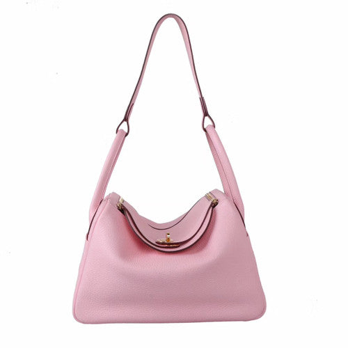 Hermes Lindy 30  Rose Sakura Togo Gold Hardware