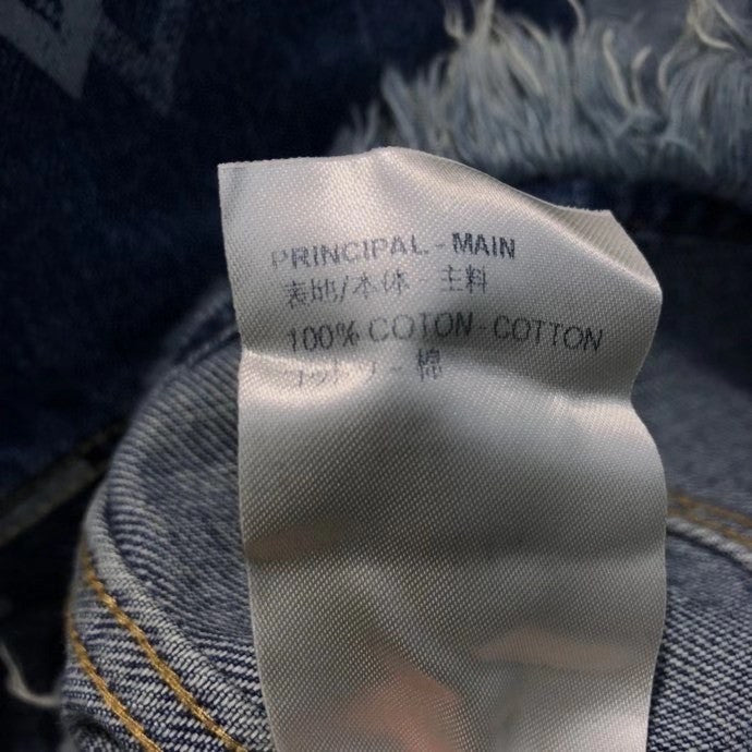 Louis Vuitton 1A8LIN  BLURRY GIANT MONOGRAM COLLARLESS DENIM JACKET