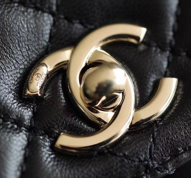 Chanel Mini Flap Bag with Rainbow Top Handle