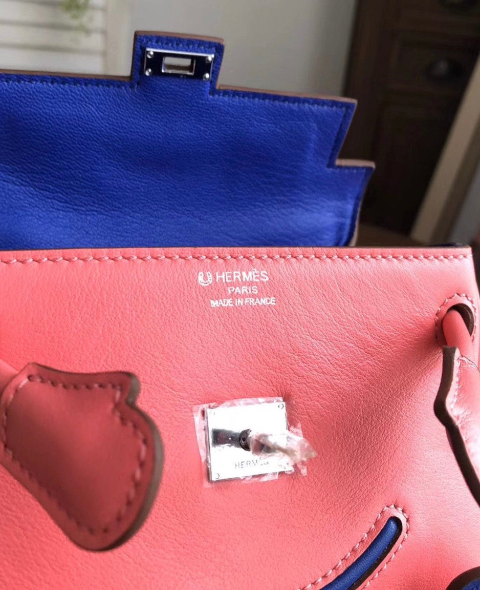 Hermes Quelle Idole Kelly Doll Bag Pink Swift Palladium Hardware
