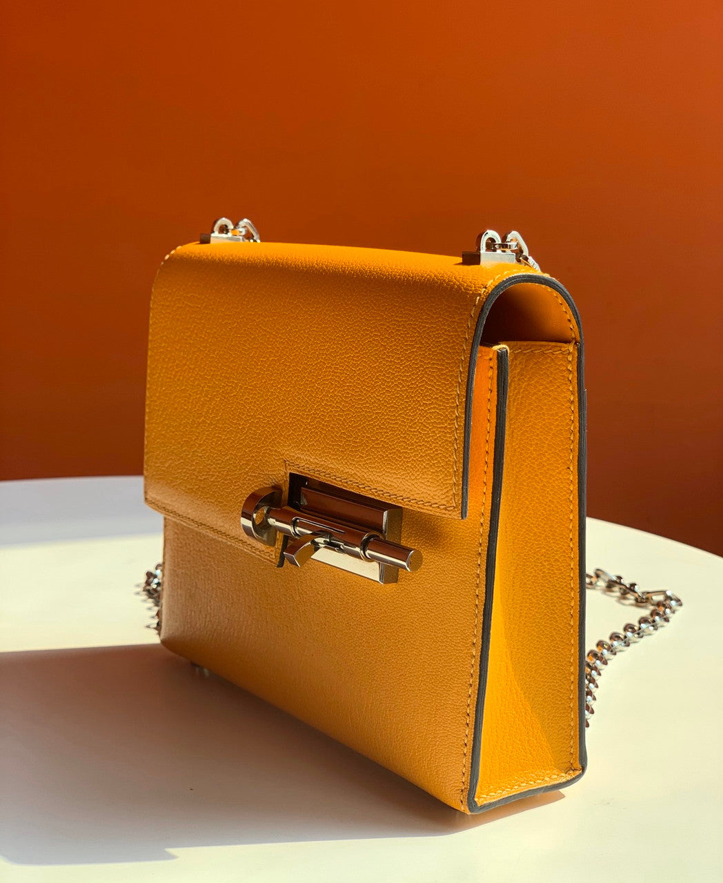Hermès 9D Amber Verrou 21 Bag