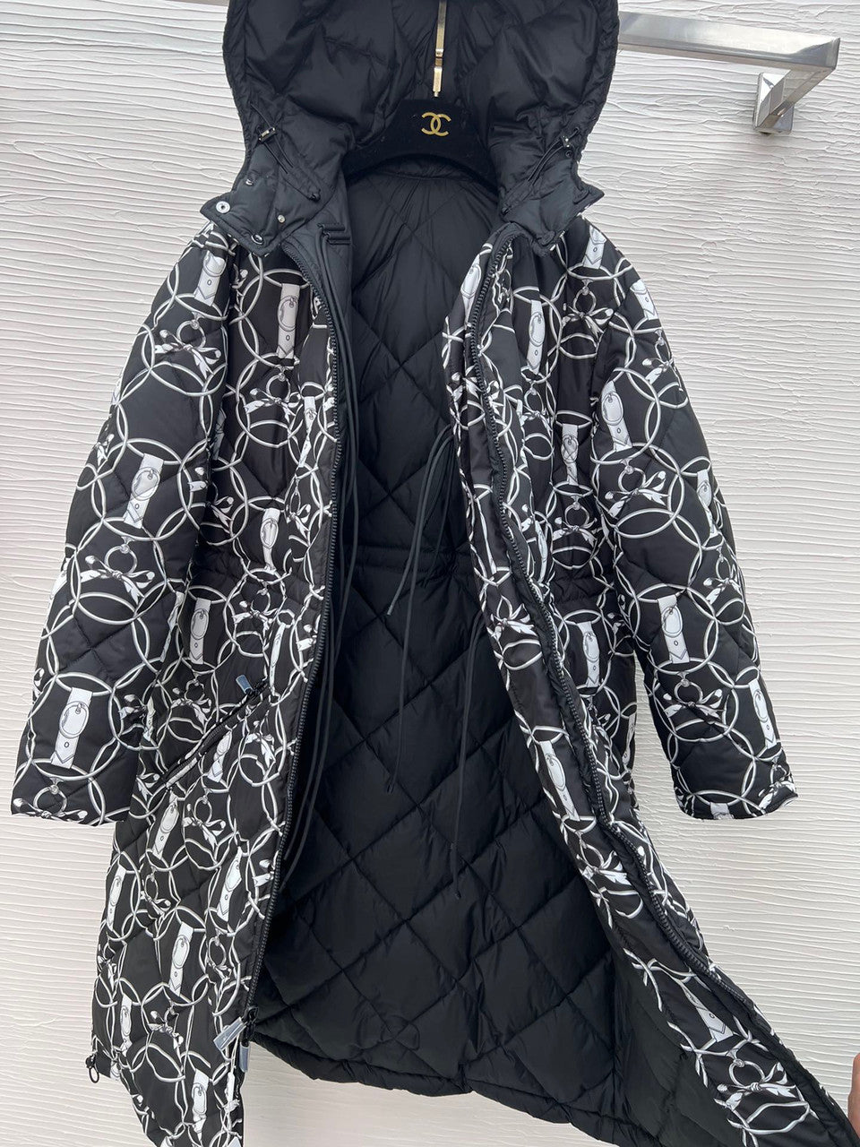 Hermes "Promenade du Matin" reversible puffer coat