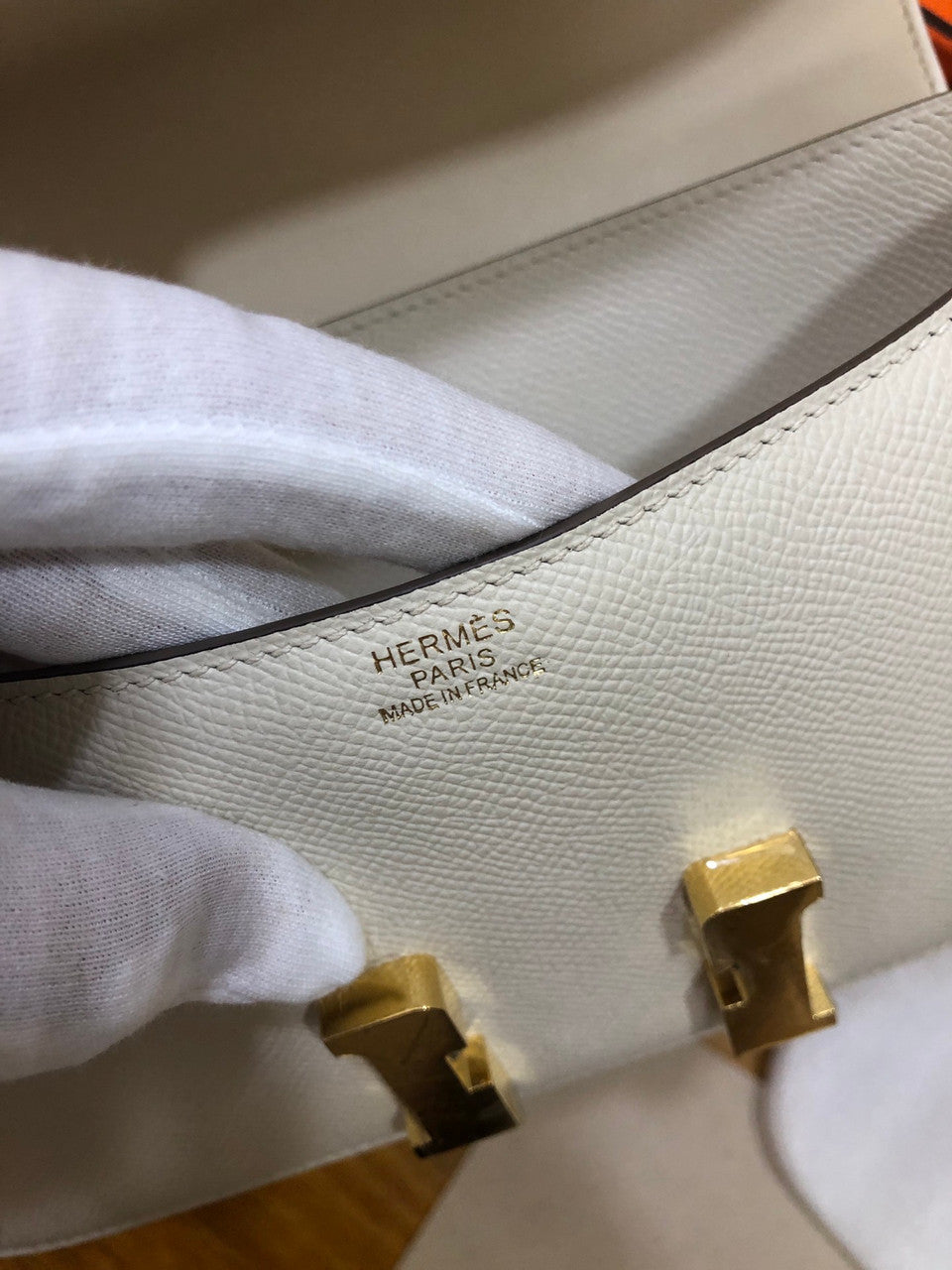 Hermes Cream Constance 26 Epsom Leather
