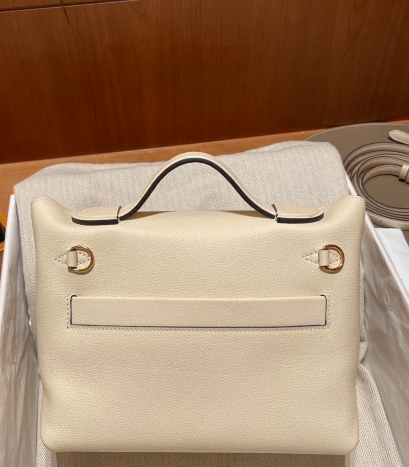 Hermès Mini 24/24 – 21 Bag Cream  Evercolor/Swift leather