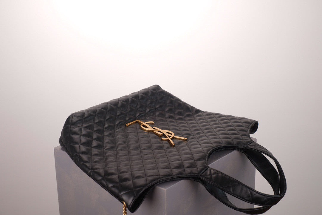 Saint Laurent ICARE MAXI SHOPPING BAG IN QUILTED LAMBSKIN