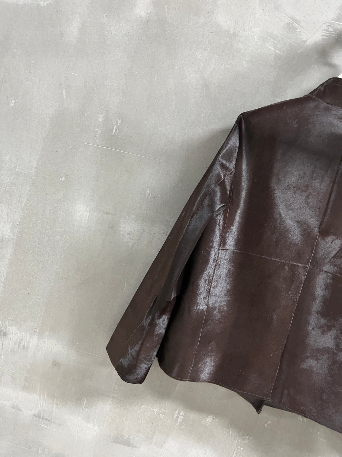 Loro Piana Chocolate Brown Calf Hair Jacket — New Release Loro Piana