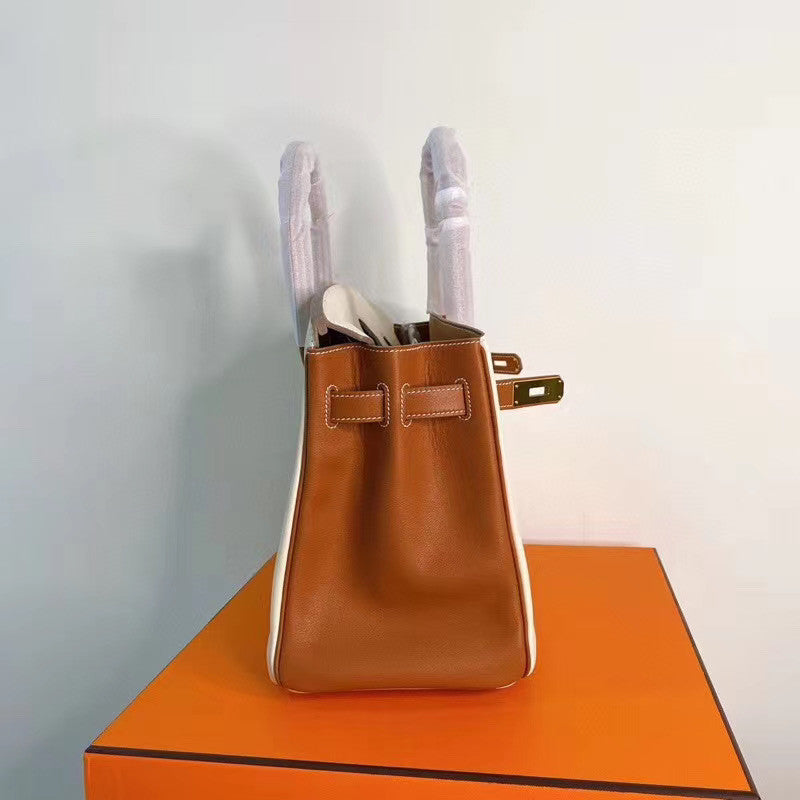 Hermes Bi-coloured Birkin 25cm Swift Gold Hardware