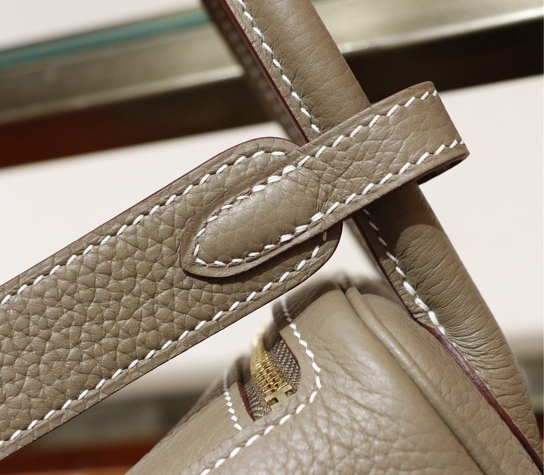 Hermes Mini Lindy 20cm Bag Etopue Togo Leather Gold Hardware