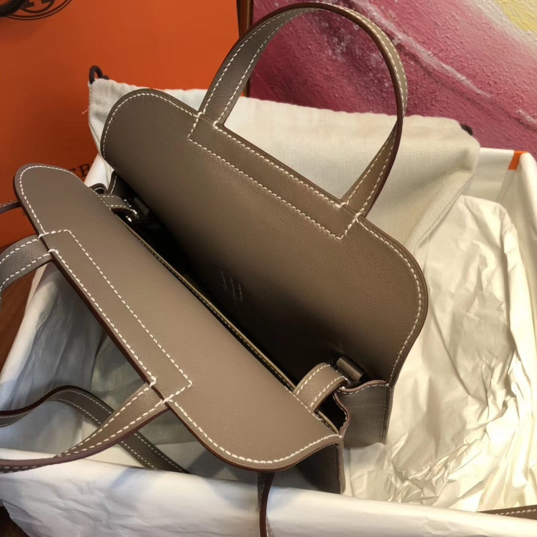 Hermes Etoupe Halzan mini bag