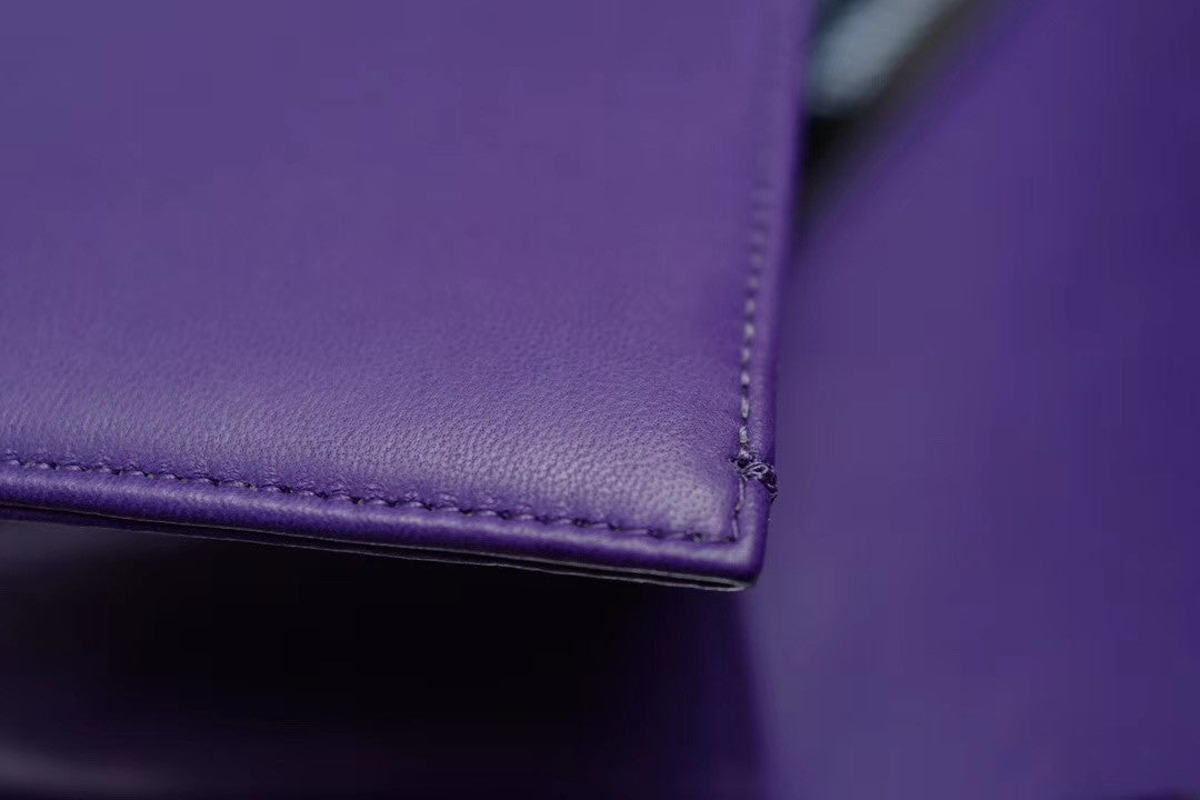 Chanel Purple Medium Chevron Boy Bag