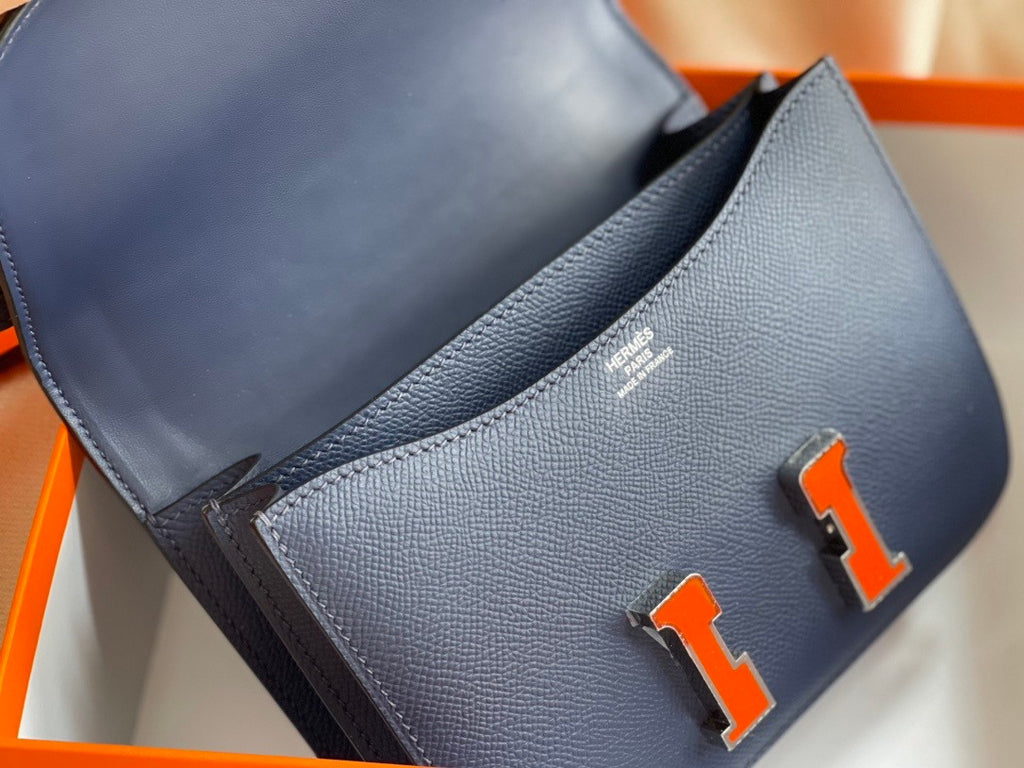 Hermes Black  Constance Epsom leather 18cm With Enamel Hardware