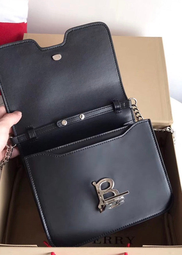 Burberry Small Montage Print Leather TB Bag (Bambi Bag)