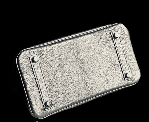 [Exclusive] Hermes Silver Birkin 25 cm Chevre Palladium Hardware