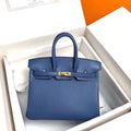Hermes R2 Blue Agate Birkin 25 cm Swift Gold Hardware