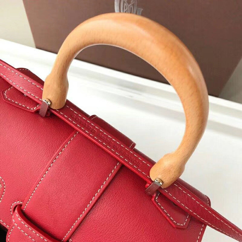 Goyard Saigon Mini  Leather Cross Body Bag Red
