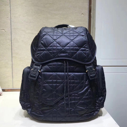 Christian Dior SADDLE BACKPACK IN BLACK NYLON