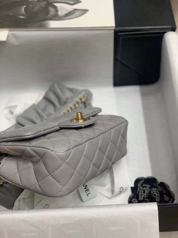 Chanel Bag Romance Rectangular Mini Flap Bag Grey