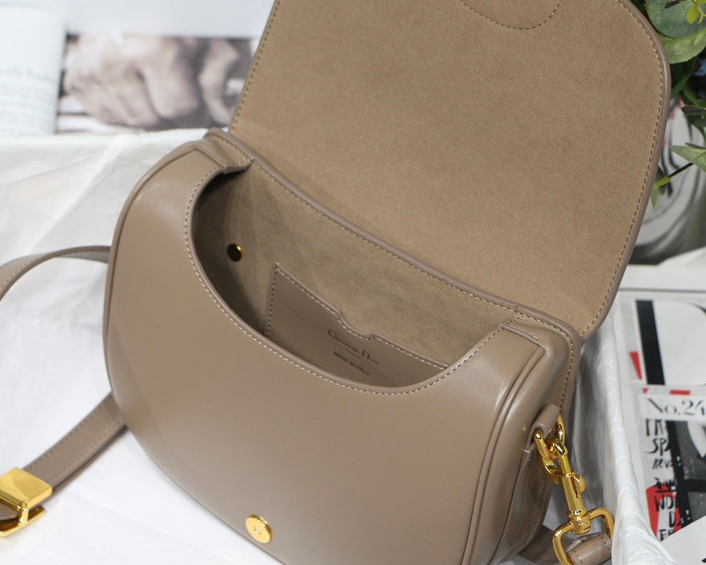 Christian Dior MEDIUM DIOR BOBBY BAG Warm Taupe Grained Calfskin