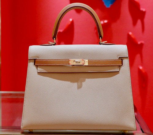 Hermes  S2 Trench /GoldKelly 25 cm Epsom Gold Hardware