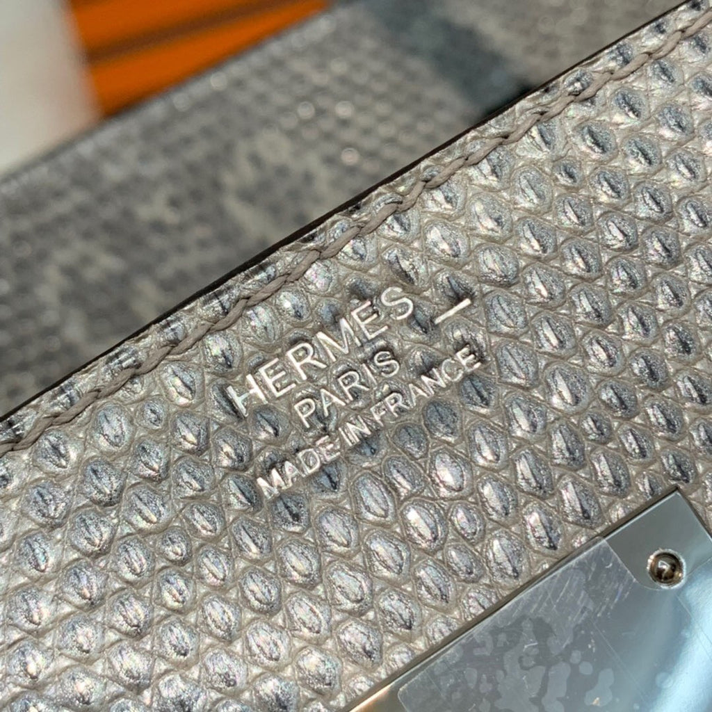Hermes SHINY OMBRÉ SALVATOR LIZARD BIRKIN 30 WITH PALLADIUM HARDWARE