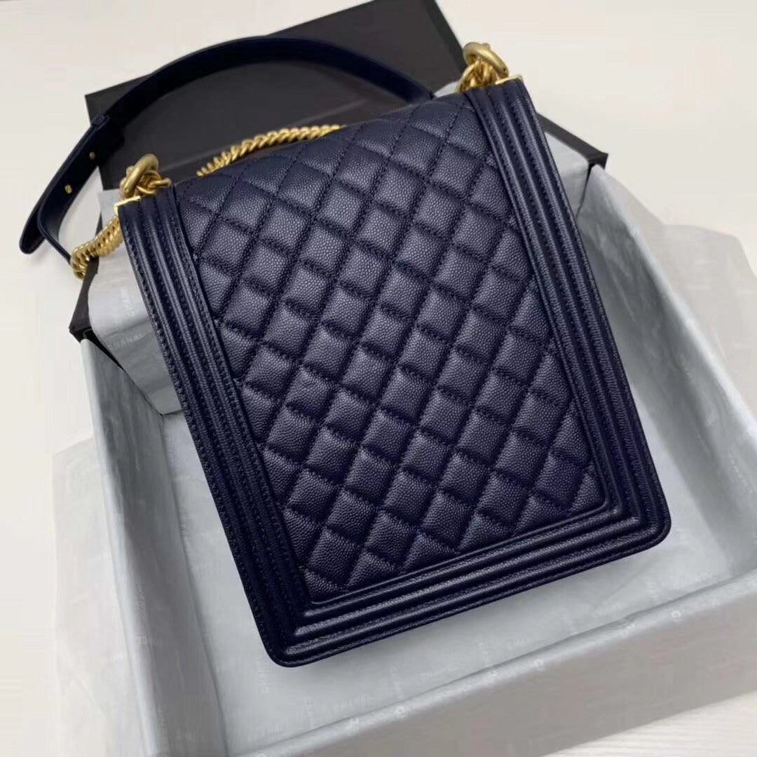 Chanel Large BOY CHANEL Handbag AS0132 Black