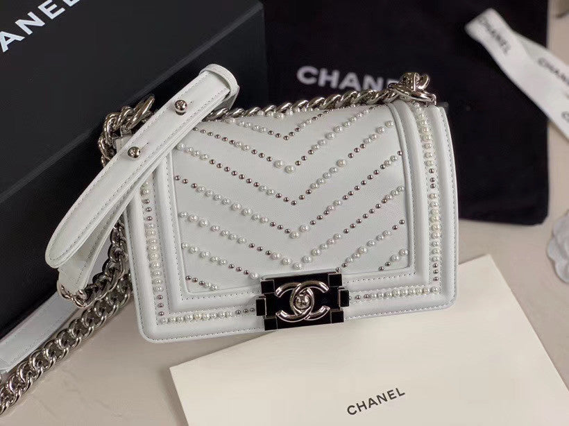 Chanel Small Pearl BOY CHANEL Handbag