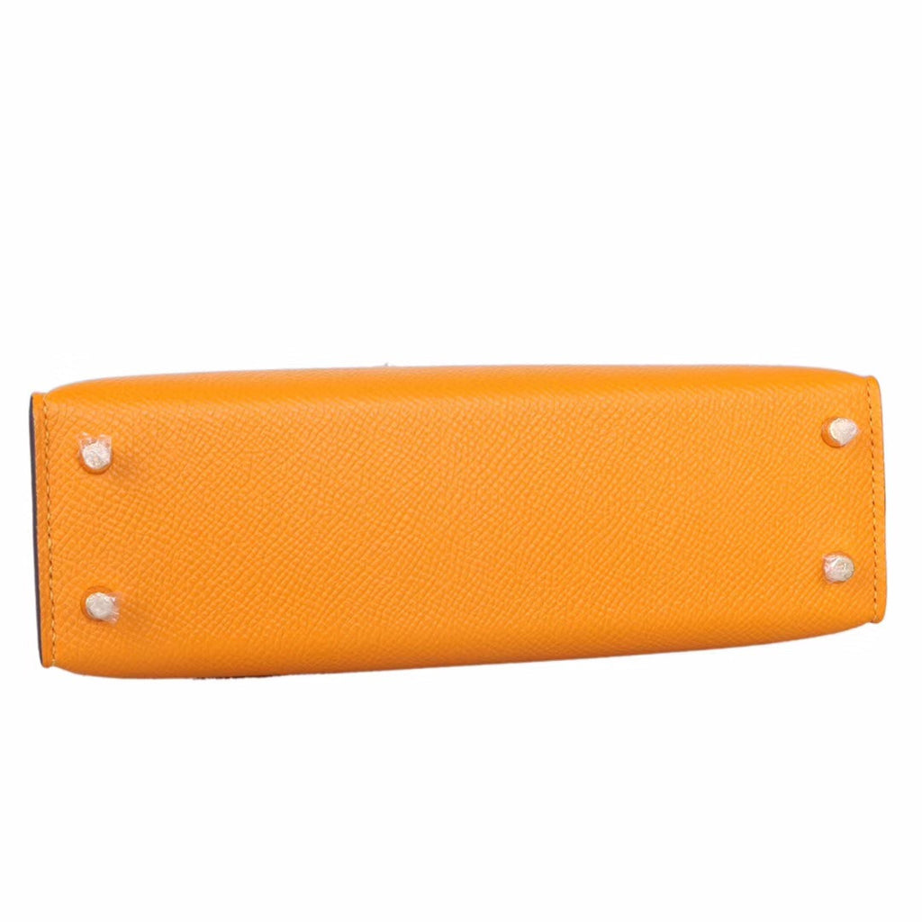 Hermes  9V Sun Yellow Mini Kelly II 20 Epsom  Gold Hardware