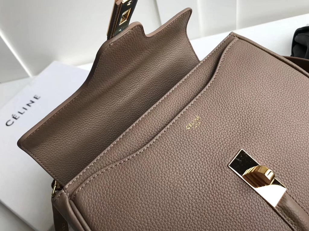 Celine SMALL 16 BAG IN SATINATED CALFSKIN NUDE