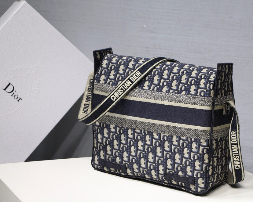 Christian Dior EMBROIDERED CANVAS BACKPACK
