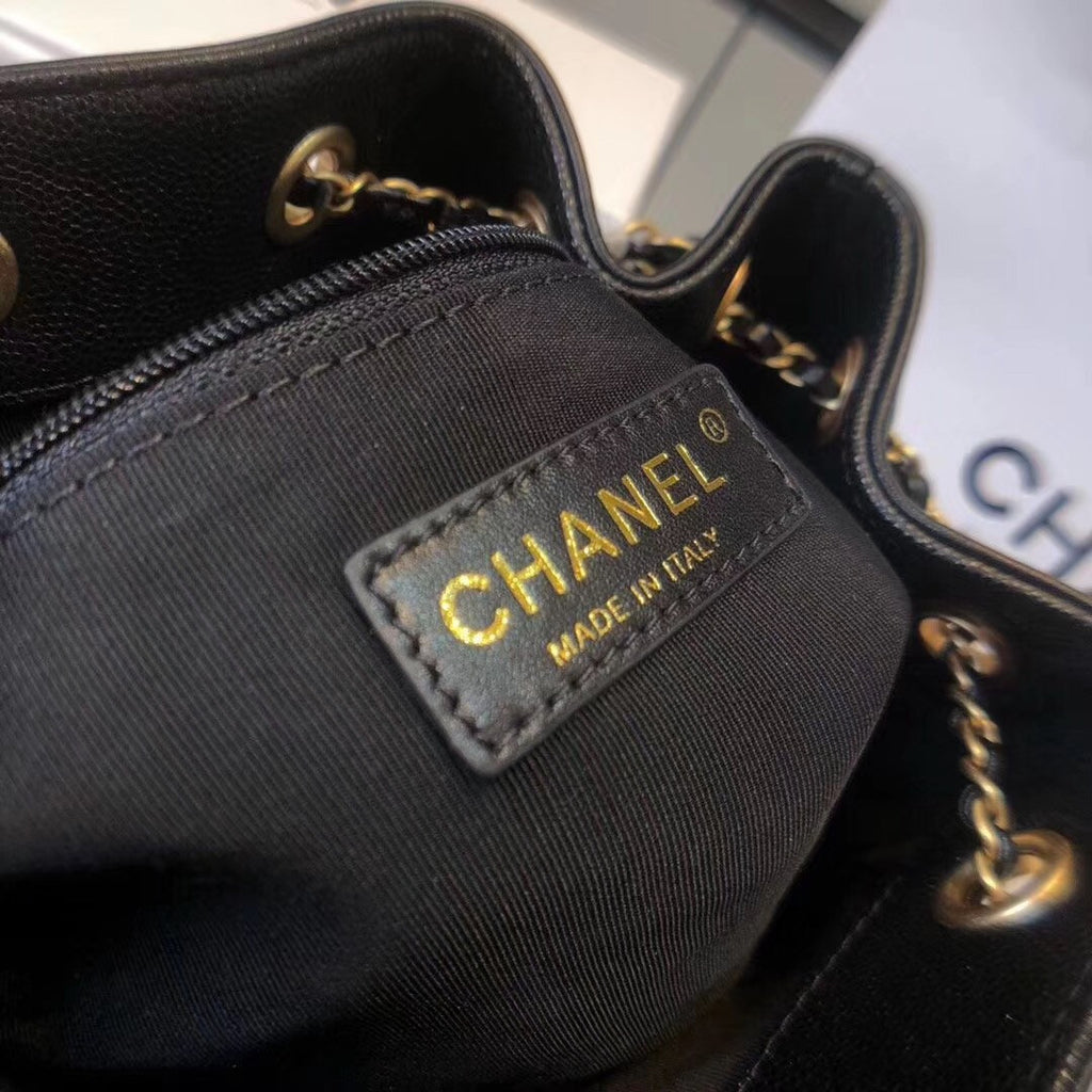 Chanel Drawstring Bag AS373 Black
