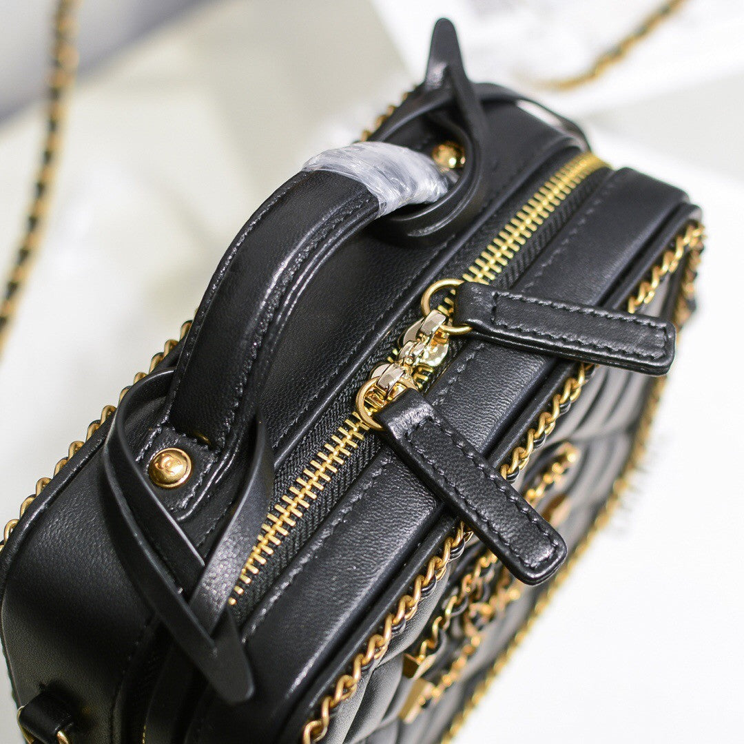 Chanel Small Vanity Case Black