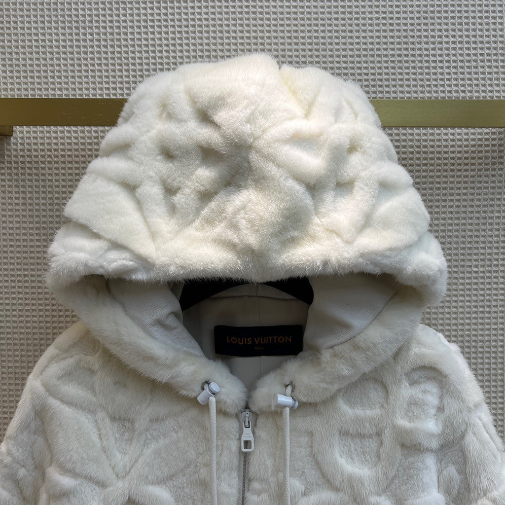 Louis Vuitton Limited Edition 1AAI0L MINK HOODY (18 only worldwide)