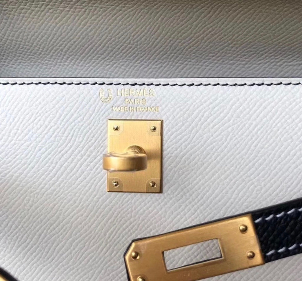Hermes Special Order Bi-colours Kelly 25 cm Epsom Gold Hardware
