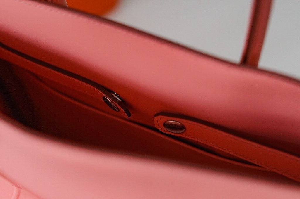 Hermes Shadow Birkin 35 Sakura Pink Swift Palladium Hardware