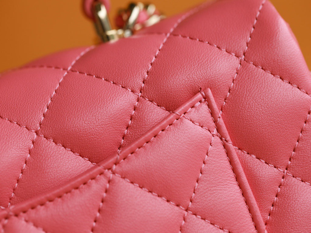 Chanel Fall-Winter 2022/23 Pre-Collection Pink MINI FLAP BAG WITH TOP HANDLE