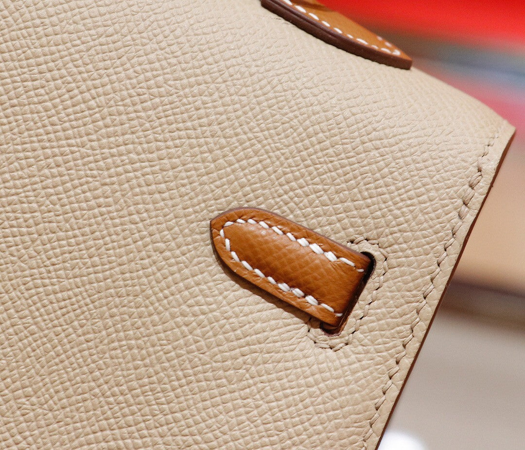 Hermes  S2 Trench /GoldKelly 25 cm Epsom Gold Hardware