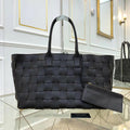 Bottega Veneta MEDIUM TOTE IN MAXI INTRECCIO Black