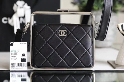Chanel Lambskin Black Clutch
