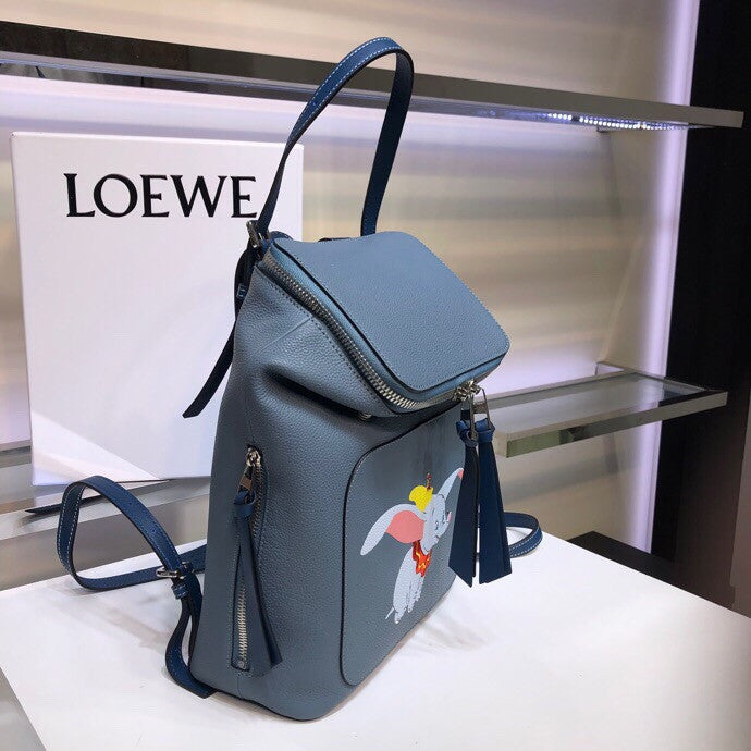 Loewe Goya Dumbo Backpack Stone Blue