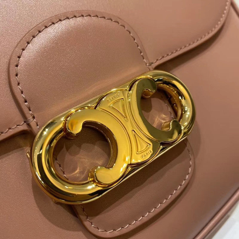 Celine MEDIUM CHAIN MAILLON TRIOMPHE BAG ANTIQUE ROSE