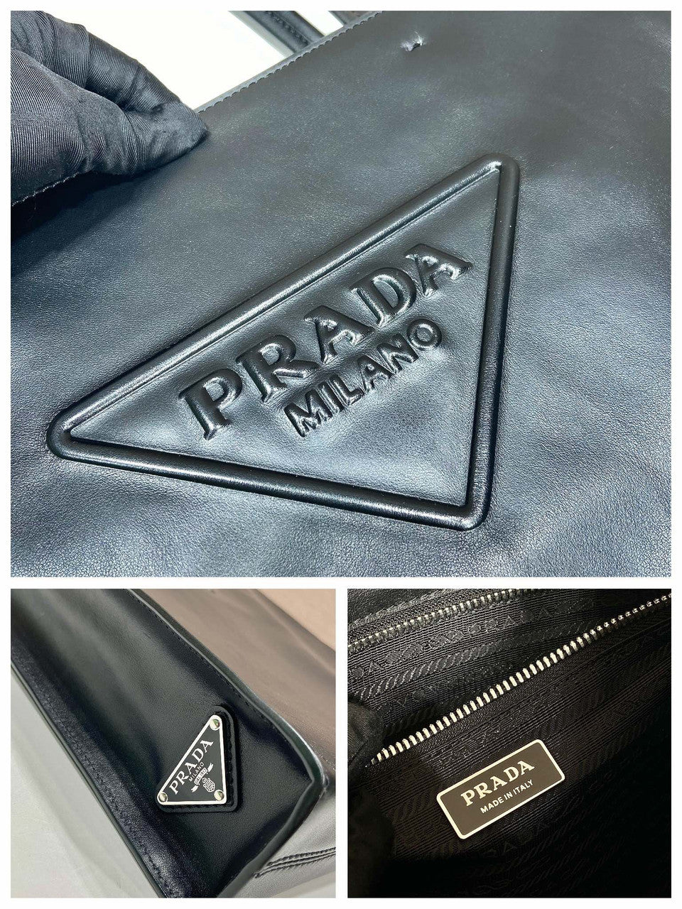 Prada Leather tote Black