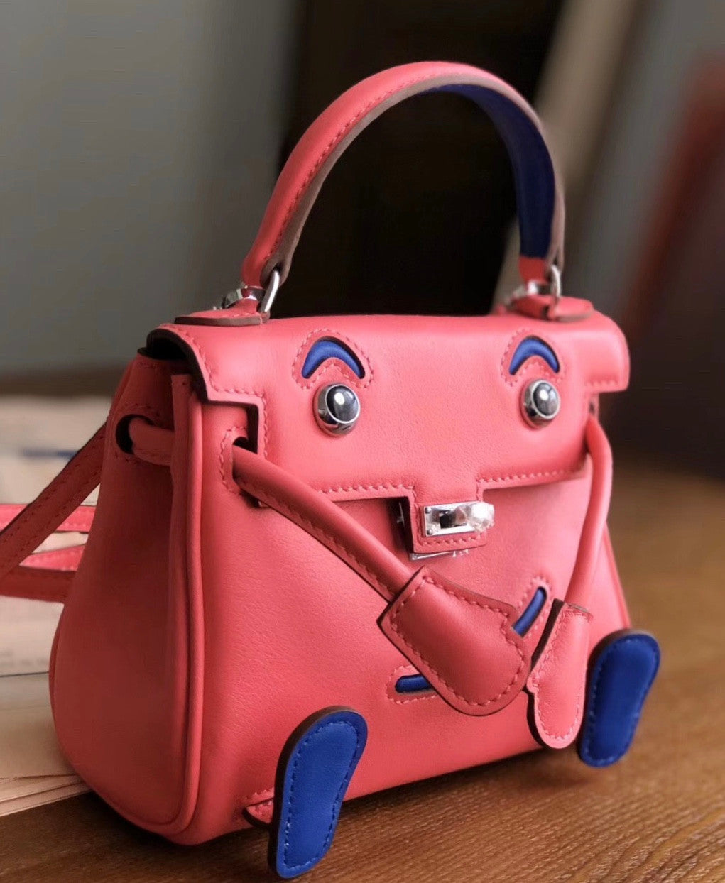 Hermes Quelle Idole Kelly Doll Bag Pink Swift Palladium Hardware