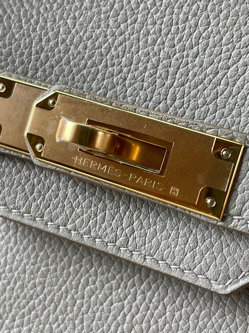 Hermès 80 Gris Perle Birkin 30 cm Togo Leather Gold Hardware