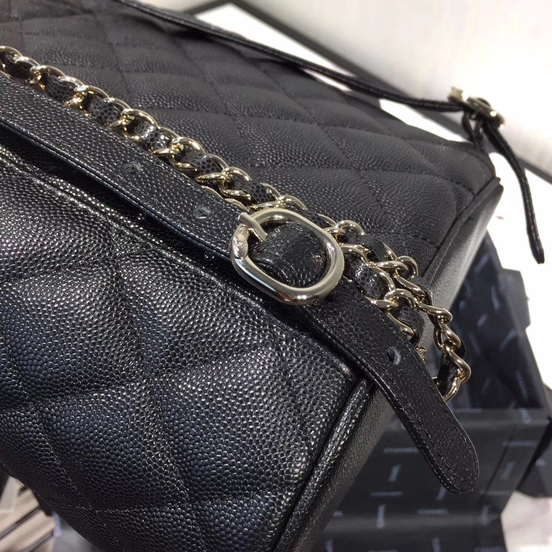 Chanel DUMA LEATHER BACKPACK BLACK