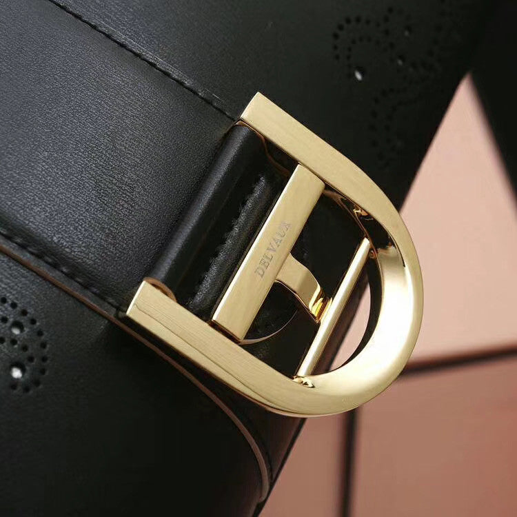 Delvaux Le Brilliant East/West mini Cashmere bag Black