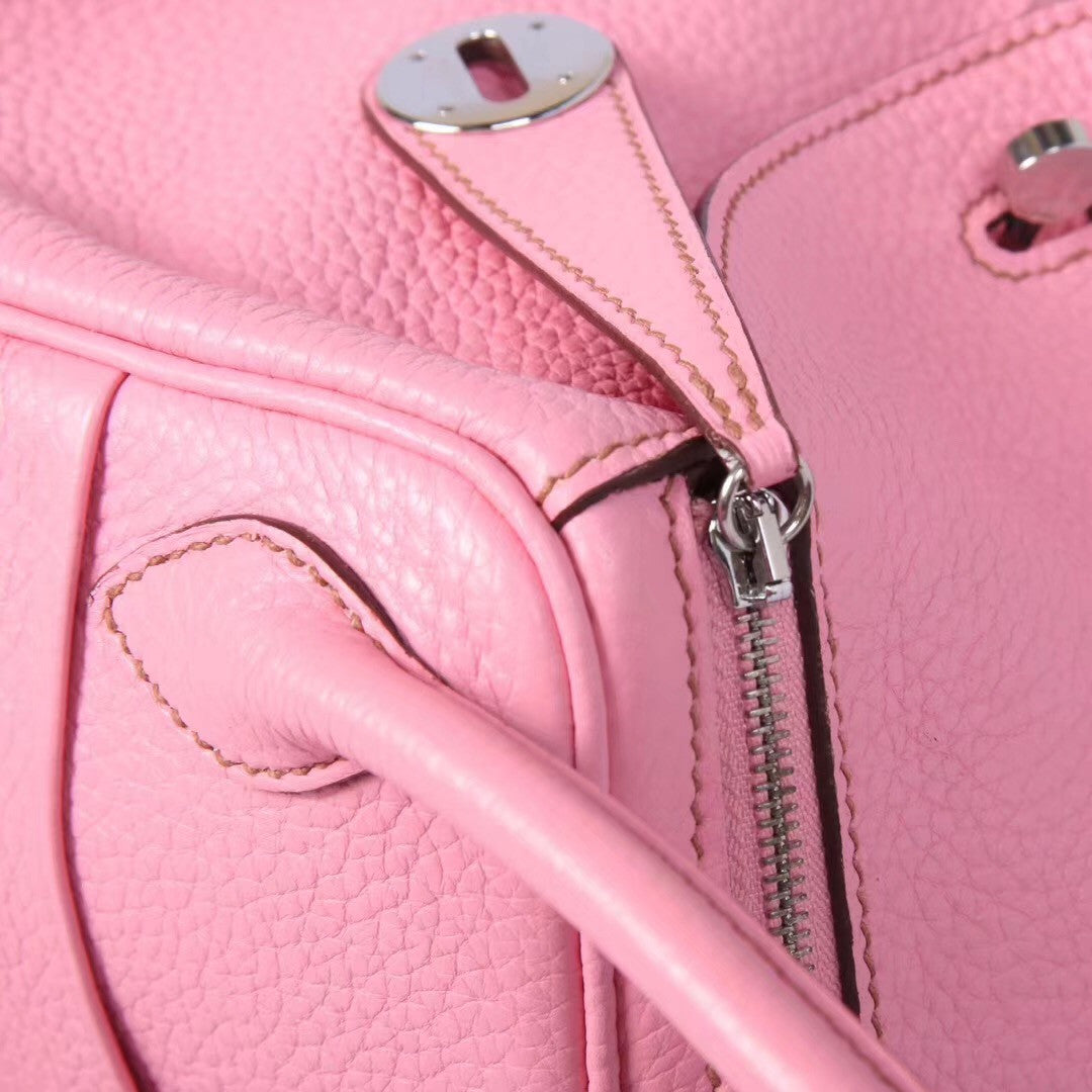 Hermes 1Q Rose Confetti Lindy 26 Swift Palladium Hardware