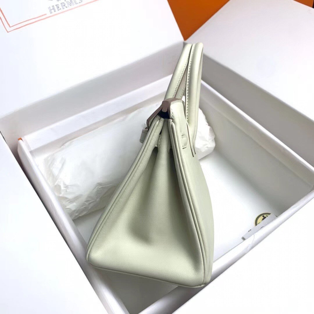 Hermes C10 Craie Birkin 25 cm Swift Gold Hardware