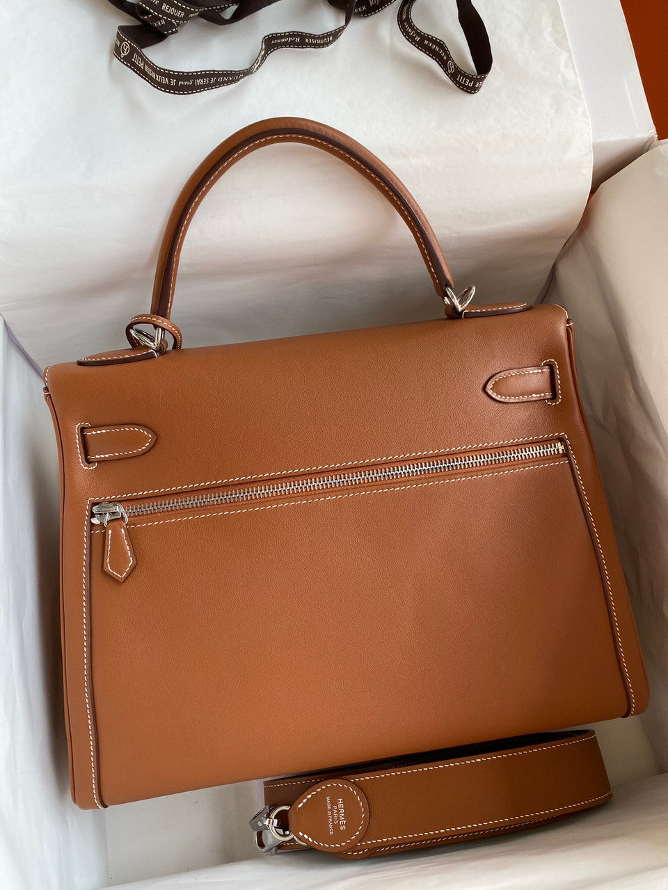 Hermes  Kelly Lakis 32 Gold with Palladium Hardware