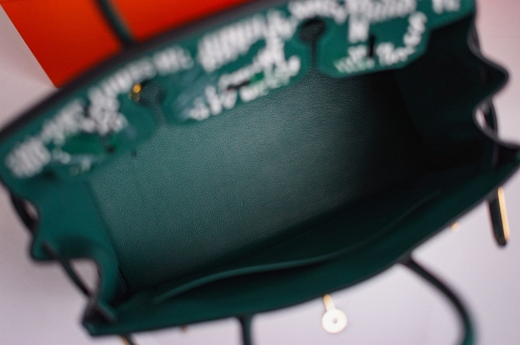 [Online Exclusive] Hermes Singapore Limited Edition Embroidered Birkin 30 Bag Green
