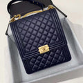 Chanel Large BOY CHANEL Handbag AS0132 Black